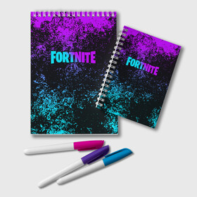 Блокнот с принтом FORTNITE X в городе Новоалтайск, 100% бумага | 48 листов, плотность листов — 60 г/м2, плотность картонной обложки — 250 г/м2. Листы скреплены удобной пружинной спиралью. Цвет линий — светло-серый
 | fortnite | fortnite 2 | fortnite x маршмелло | ikonik | marshmello | ninja | ninja streamer | иконик | ниндзя | пили | фортнайт | фортнайт 2 | фортнайт глава 2