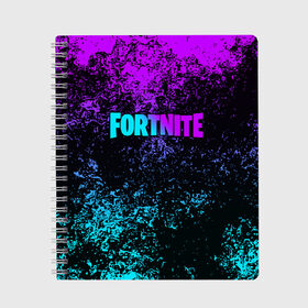 Тетрадь с принтом FORTNITE X в городе Новоалтайск, 100% бумага | 48 листов, плотность листов — 60 г/м2, плотность картонной обложки — 250 г/м2. Листы скреплены сбоку удобной пружинной спиралью. Уголки страниц и обложки скругленные. Цвет линий — светло-серый
 | fortnite | fortnite 2 | fortnite x маршмелло | ikonik | marshmello | ninja | ninja streamer | иконик | ниндзя | пили | фортнайт | фортнайт 2 | фортнайт глава 2