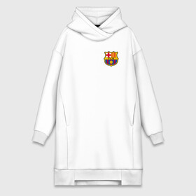Платье-худи хлопок с принтом FC BARCELONA в городе Новоалтайск,  |  | barca | barcelona | fc barca | барка | барселона