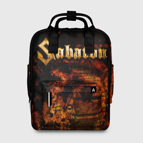 Женский рюкзак 3D с принтом Sabaton в городе Новоалтайск, 100% полиэстер | лямки с регулируемой длиной, сверху ручки, чтобы рюкзак нести как сумку. Основное отделение закрывается на молнию, как и внешний карман. Внутри два дополнительных кармана, один из которых закрывается на молнию. По бокам два дополнительных кармашка, куда поместится маленькая бутылочка
 | heavy | metal | power | sabaton | метал | пауэр | сабатон | хэви