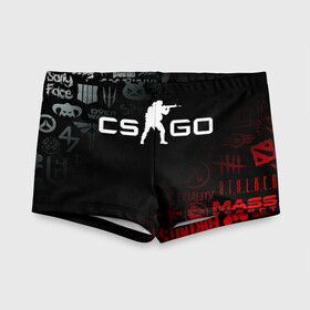 Детские купальные плавки 3D с принтом CS GO / КС ГО в городе Новоалтайск, Полиэстер 85%, Спандекс 15% | Слитный крой, подклад по переду изделия, узкие бретели | Тематика изображения на принте: astralis | awp | counter strike | cs go | cs go global offensive | cs:go | faze clan | hyper beast | team liquid | астралис | кс го | тим ликвид | фейз клан | хайпер бист