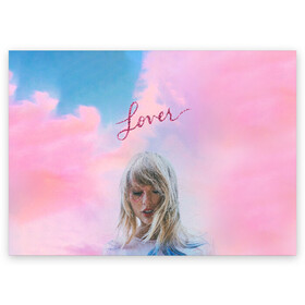Поздравительная открытка с принтом TAYLOR SWIFT - Lover в городе Новоалтайск, 100% бумага | плотность бумаги 280 г/м2, матовая, на обратной стороне линовка и место для марки
 | alison | country | fearless | heart | lover | music | pop | rock | story | swift | taylor | актриса | кантри | ловер | музыка | поп | рок | свифт | сердечко | сердце | тейлор | элисон