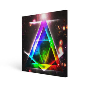 Холст квадратный с принтом ИЛЛЮМИНАТЫ в городе Новоалтайск, 100% ПВХ |  | bright | colorful | cool | disco | music | music lover | neon | retro | space | speaker | tape recorder | technique | vintage | винтаж | диско | космос | музыка | неон | ретро | ретро неон | техника