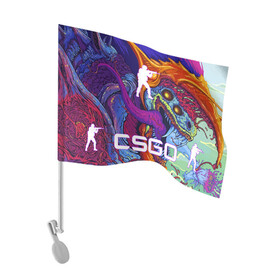 Флаг для автомобиля с принтом CS GO HYPERBEAST | КС ГО ХАЙПЕРБИСТ в городе Новоалтайск, 100% полиэстер | Размер: 30*21 см | astralis | awp | counter strike | cs go | cs go global offensive | cs:go | faze clan | hyper beast | team liquid | астралис | кс го | тим ликвид | фейз клан | хайпер бист