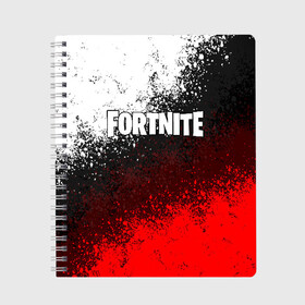 Тетрадь с принтом FORTNITE в городе Новоалтайск, 100% бумага | 48 листов, плотность листов — 60 г/м2, плотность картонной обложки — 250 г/м2. Листы скреплены сбоку удобной пружинной спиралью. Уголки страниц и обложки скругленные. Цвет линий — светло-серый
 | fortnite | fortnite 10 сезон | fortnite x | фортнайт