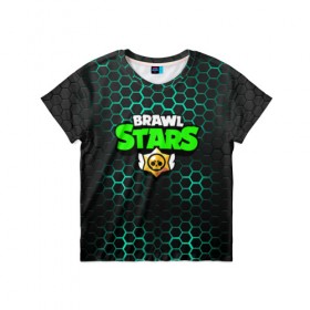 Детская футболка 3D с принтом BRAWL STARS в городе Новоалтайск, 100% гипоаллергенный полиэфир | прямой крой, круглый вырез горловины, длина до линии бедер, чуть спущенное плечо, ткань немного тянется | brawl stars | bull | colt | leon | stars | берли | бо | брок | ворон | джесси | динамайк | дэррил | кольт | леон | мортис | нита | пайпер | пенни | поко | пэм | рикошет | спайк | тара | фрэнк | шелли | эль примо