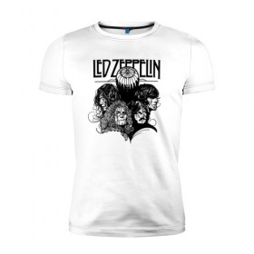 Мужская футболка премиум с принтом Led Zeppelin в городе Новоалтайск, 92% хлопок, 8% лайкра | приталенный силуэт, круглый вырез ворота, длина до линии бедра, короткий рукав | Тематика изображения на принте: led | led zeppelin | блюз | группа | джимми пейдж | джон генри бонэм | джон пол джонс | лед зепелен | лед зеппелин | метал | роберт плант | рок | тяжелый | фолк | хард | хардрок | хеви | хевиметал