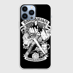 Чехол для iPhone 13 Pro Max с принтом Barbarian в городе Новоалтайск,  |  | dd | dungeon  dragons | dungeon and dragons | данжен энд дрэгонс | днд | игра | настольная игра | подземелья и драконы