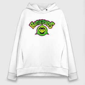 Женское худи Oversize хлопок с принтом BATTLETOADS 2019 в городе Новоалтайск, френч-терри — 70% хлопок, 30% полиэстер. Мягкий теплый начес внутри —100% хлопок | боковые карманы, эластичные манжеты и нижняя кромка, капюшон на магнитной кнопке | battle | battletoads | double | dragon | game | games | logo | nintendo | rare | retro | symbol | toads | батл | батлтодс | баттл | баттлтоадс | игра | игры | лого | логотип | нинтендо | ретро | символ | тоадс | тодс