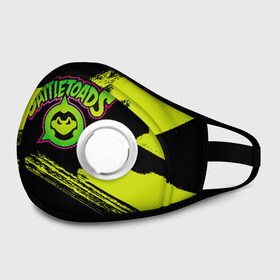 Маска из неопрена с принтом BATTLETOADS 2019 в городе Новоалтайск, неопрен 100% | Форма огибающая нос. Резинки для ушей с дополнительной резинкой на затылке. Клапан для выдоха для активного дыхания при занятиях спортом. Эластичный материал маски и окантовки для лучшего растяжения и прилегания маски.  | Тематика изображения на принте: battle | battletoads | double | dragon | game | games | logo | nintendo | rare | retro | symbol | toads | батл | батлтодс | баттл | баттлтоадс | игра | игры | лого | логотип | нинтендо | ретро | символ | тоадс | тодс