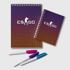 Блокнот с принтом CS GO в городе Новоалтайск, 100% бумага | 48 листов, плотность листов — 60 г/м2, плотность картонной обложки — 250 г/м2. Листы скреплены удобной пружинной спиралью. Цвет линий — светло-серый
 | Тематика изображения на принте: astralis | awp | counter strike | cs go | cs go global offensive | cs:go | faze clan | hyper beast | team liquid | астралис | кс го | тим ликвид | фейз клан | хайпер бист