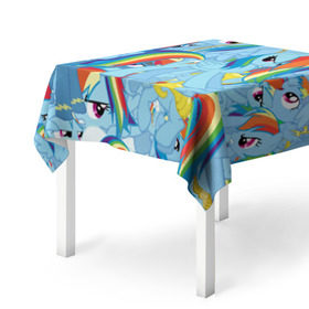 Скатерть 3D с принтом MY LITTLE PONY в городе Новоалтайск, 100% полиэстер (ткань не мнется и не растягивается) | Размер: 150*150 см | my little pony | pinkie pie | scootaloo | spike | sweaty balls | искорка | крошка бель | маленькие пони | мульфтфильм | пони | скутолу | эппл блум