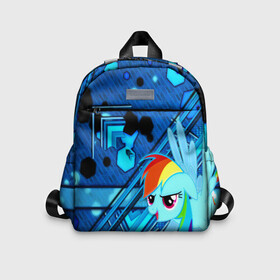 Детский рюкзак 3D с принтом MY LITTLE PONY в городе Новоалтайск, 100% полиэстер | лямки с регулируемой длиной, сверху петелька, чтобы рюкзак можно было повесить на вешалку. Основное отделение закрывается на молнию, как и внешний карман. Внутри дополнительный карман. По бокам два дополнительных кармашка | my little pony | pinkie pie | scootaloo | spike | sweaty balls | искорка | крошка бель | маленькие пони | мульфтфильм | пони | скутолу | эппл блум
