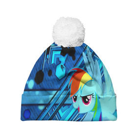 Шапка 3D c помпоном с принтом MY LITTLE PONY в городе Новоалтайск, 100% полиэстер | универсальный размер, печать по всей поверхности изделия | my little pony | pinkie pie | scootaloo | spike | sweaty balls | искорка | крошка бель | маленькие пони | мульфтфильм | пони | скутолу | эппл блум