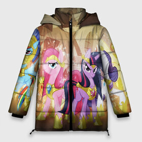Женская зимняя куртка 3D с принтом PONY в городе Новоалтайск, верх — 100% полиэстер; подкладка — 100% полиэстер; утеплитель — 100% полиэстер | длина ниже бедра, силуэт Оверсайз. Есть воротник-стойка, отстегивающийся капюшон и ветрозащитная планка. 

Боковые карманы с листочкой на кнопках и внутренний карман на молнии | my little pony | pinkie pie | scootaloo | spike | sweaty balls | искорка | крошка бель | маленькие пони | мульфтфильм | пони | скутолу | эппл блум