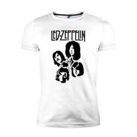Мужская футболка премиум с принтом Led Zeppelin в городе Новоалтайск, 92% хлопок, 8% лайкра | приталенный силуэт, круглый вырез ворота, длина до линии бедра, короткий рукав | Тематика изображения на принте: led | led zep | led zeppelin | ledzep | lz | zoso | группа | джимми пейдж | джон генри бонэм | джон пол джонс | зосо | лед зепелен | лед зеппелин | ледзепелен | ледзеппелин | роберт плант | рок