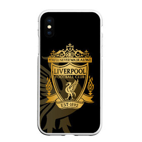 Чехол для iPhone XS Max матовый с принтом LIVERPOOL в городе Новоалтайск, Силикон | Область печати: задняя сторона чехла, без боковых панелей | lfc | liverpool | sport | ynwa | ливерпуль | лфк | спорт