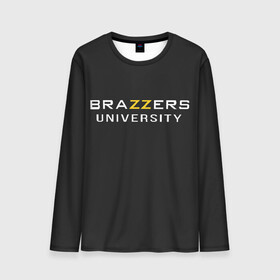 Мужской лонгслив 3D с принтом Вrazzers university в городе Новоалтайск, 100% полиэстер | длинные рукава, круглый вырез горловины, полуприлегающий силуэт | brazers | brazzers | brazzers university | бразерс | бразэрс | университет бразерс