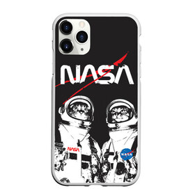 Чехол для iPhone 11 Pro матовый с принтом Nasa cats austronaut в городе Новоалтайск, Силикон |  | cats austronaut | nasa | space | космос | кот космонавт | наса | насса