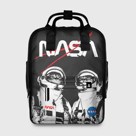 Женский рюкзак 3D с принтом Nasa cats austronaut  в городе Новоалтайск, 100% полиэстер | лямки с регулируемой длиной, сверху ручки, чтобы рюкзак нести как сумку. Основное отделение закрывается на молнию, как и внешний карман. Внутри два дополнительных кармана, один из которых закрывается на молнию. По бокам два дополнительных кармашка, куда поместится маленькая бутылочка
 | cats austronaut | nasa | space | космос | кот космонавт | наса | насса