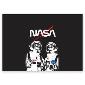 Поздравительная открытка с принтом Nasa cats austronaut  в городе Новоалтайск, 100% бумага | плотность бумаги 280 г/м2, матовая, на обратной стороне линовка и место для марки
 | cats austronaut | nasa | space | космос | кот космонавт | наса | насса