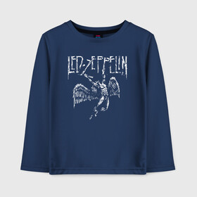 Детский лонгслив хлопок с принтом Led Zeppelin в городе Новоалтайск, 100% хлопок | круглый вырез горловины, полуприлегающий силуэт, длина до линии бедер | led | led zep | led zeppelin | ledzep | lz | zoso | группа | джимми пейдж | джон генри бонэм | джон пол джонс | зосо | лед зепелен | лед зеппелин | ледзепелен | ледзеппелин | роберт плант | рок
