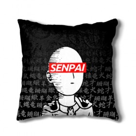 Подушка 3D с принтом SENPAI ONE PUNCH MAN в городе Новоалтайск, наволочка – 100% полиэстер, наполнитель – холлофайбер (легкий наполнитель, не вызывает аллергию). | состоит из подушки и наволочки. Наволочка на молнии, легко снимается для стирки | one punch man | onepunchman | oppai | saitama | ван панч мен | ванпанчмен | макото миядзаки | сайтама | человек один удар