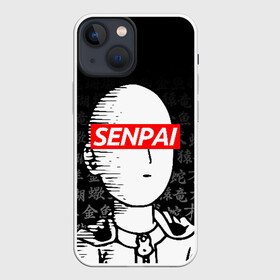 Чехол для iPhone 13 mini с принтом SENPAI ONE PUNCH MAN в городе Новоалтайск,  |  | Тематика изображения на принте: one punch man | onepunchman | oppai | saitama | ван панч мен | ванпанчмен | макото миядзаки | сайтама | человек один удар