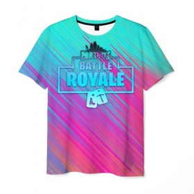 Мужская футболка 3D с принтом Fortnite Battle Royale в городе Новоалтайск, 100% полиэфир | прямой крой, круглый вырез горловины, длина до линии бедер | battle | fortnite | funny | kills | royale | save | season | the | twitch | world | битва | борьба | зомби | королевская | оружие | скины | стратегия | фортнайт