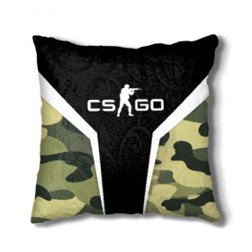 Подушка 3D с принтом CS:GO Camouflage в городе Новоалтайск, наволочка – 100% полиэстер, наполнитель – холлофайбер (легкий наполнитель, не вызывает аллергию). | состоит из подушки и наволочки. Наволочка на молнии, легко снимается для стирки | conter | counter | cs go | csgo | global | offensive | strike | контер | кс го | ксго | страйк