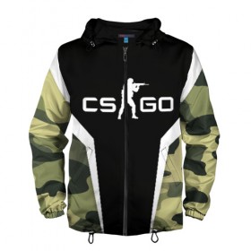 Мужская ветровка 3D с принтом CS:GO Camouflage в городе Новоалтайск, 100% полиэстер | подол и капюшон оформлены резинкой с фиксаторами, два кармана без застежек по бокам, один потайной карман на груди | conter | counter | cs go | csgo | global | offensive | strike | контер | кс го | ксго | страйк