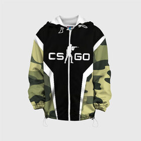 Детская куртка 3D с принтом CS:GO Camouflage в городе Новоалтайск, 100% полиэстер | застежка — молния, подол и капюшон оформлены резинкой с фиксаторами, по бокам — два кармана без застежек, один потайной карман на груди, плотность верхнего слоя — 90 г/м2; плотность флисового подклада — 260 г/м2 | Тематика изображения на принте: conter | counter | cs go | csgo | global | offensive | strike | контер | кс го | ксго | страйк