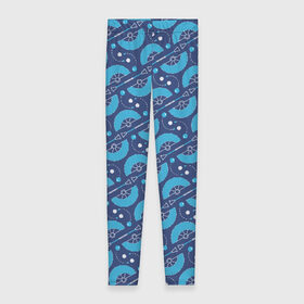 Леггинсы 3D с принтом Fire performer pattern blue в городе Новоалтайск, 80% полиэстер, 20% эластан | Эластичный пояс, зауженные к низу, низкая посадка | double staff | fan | fire fans | fire show | flow art | poi | spin | веера | дабл стафф | даблы | жонглер | пои | спиннер | фаер шоу | фаерщик