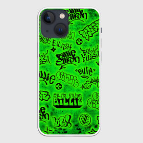 Чехол для iPhone 13 mini с принтом Billie Eilish Graffiti glow в городе Новоалтайск,  |  | billie | eilish | glow | graffiti | grunge | айлиш | билли | граффити | кислота | татуировки