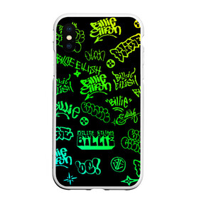 Чехол для iPhone XS Max матовый с принтом Billie Eilish Graffiti gradien в городе Новоалтайск, Силикон | Область печати: задняя сторона чехла, без боковых панелей | billie | eilish | gradient | graffiti | айлиш | билли | градиент | граффити | татуировки