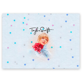 Поздравительная открытка с принтом Taylor Swift в городе Новоалтайск, 100% бумага | плотность бумаги 280 г/м2, матовая, на обратной стороне линовка и место для марки
 | Тематика изображения на принте: lover | taylor swift | taylor swift lover | тэйлор свифт