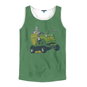 Мужская майка 3D с принтом Нетипичный рыцарь в городе Новоалтайск, 100% полиэстер | круглая горловина, приталенный силуэт, длина до линии бедра. Пройма и горловина окантованы тонкой бейкой | 