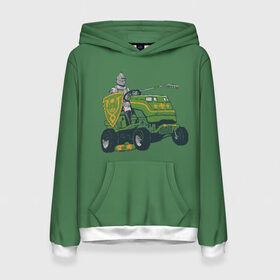 Женская толстовка 3D с принтом Нетипичный рыцарь в городе Новоалтайск, 100% полиэстер  | двухслойный капюшон со шнурком для регулировки, мягкие манжеты на рукавах и по низу толстовки, спереди карман-кенгуру с мягким внутренним слоем. | 