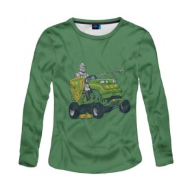 Женский лонгслив 3D с принтом Нетипичный рыцарь в городе Новоалтайск, 100% полиэстер | длинные рукава, круглый вырез горловины, полуприлегающий силуэт | 