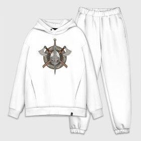 Мужской костюм хлопок OVERSIZE с принтом Щит Викинга в городе Новоалтайск,  |  | axe | celtic | sword | viking | бои на мечах | викинг | историческая реконструкция | меч | ролевик | рыцарь | средневековье | топор