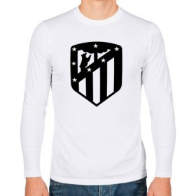 Мужской лонгслив хлопок с принтом ATLETICO MADRID в городе Новоалтайск, 100% хлопок |  | atletico madrid | football | logo | spain | sport | атлетико мадрид | испания | лига | лого | спорт | фк | футбол | футбольный клуб | эмблема