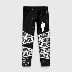 Детские леггинсы 3D с принтом BILLIE EILISH в городе Новоалтайск, полиэстер 85%, спандекс 15% | эластичный пояс, зауженный крой | be | billie | billie eilish | билли | билли айлиш