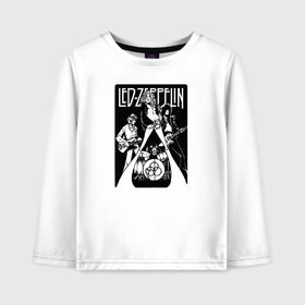 Детский лонгслив хлопок с принтом Led Zeppelin в городе Новоалтайск, 100% хлопок | круглый вырез горловины, полуприлегающий силуэт, длина до линии бедер | led | led zep | led zeppelin | ledzep | lz | zoso | группа | джимми пейдж | джон генри бонэм | джон пол джонс | зосо | лед зепелен | лед зеппелин | ледзепелен | ледзеппелин | роберт плант | рок