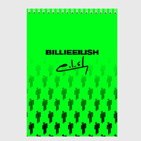Скетчбук с принтом BILLIE EILISH (автограф) в городе Новоалтайск, 100% бумага
 | 48 листов, плотность листов — 100 г/м2, плотность картонной обложки — 250 г/м2. Листы скреплены сверху удобной пружинной спиралью | be | billie | billie eilish | билли | билли айлиш