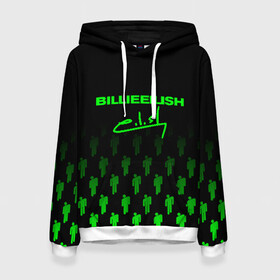 Женская толстовка 3D с принтом BILLIE EILISH (автограф) в городе Новоалтайск, 100% полиэстер  | двухслойный капюшон со шнурком для регулировки, мягкие манжеты на рукавах и по низу толстовки, спереди карман-кенгуру с мягким внутренним слоем. | be | billie | billie eilish | билли | билли айлиш