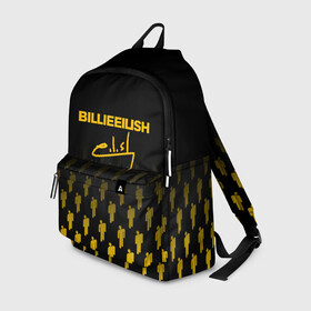 Рюкзак 3D с принтом BILLIE EILISH (автограф) в городе Новоалтайск, 100% полиэстер | лямки с регулируемой длиной, сверху петелька, чтобы рюкзак можно было повесить на вешалку. Основное отделение закрывается на молнию, как и внешний карман. Внутри два дополнительных кармана, один из которых закрывается на молнию. По бокам два дополнительных кармашка | be | billie | billie eilish | билли | билли айлиш