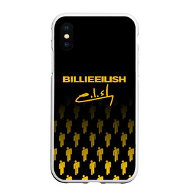 Чехол для iPhone XS Max матовый с принтом BILLIE EILISH (автограф) в городе Новоалтайск, Силикон | Область печати: задняя сторона чехла, без боковых панелей | be | billie | billie eilish | билли | билли айлиш