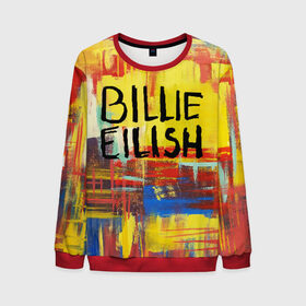 Мужской свитшот 3D с принтом BILLIE EILISH в городе Новоалтайск, 100% полиэстер с мягким внутренним слоем | круглый вырез горловины, мягкая резинка на манжетах и поясе, свободная посадка по фигуре | all | asleep | bad | bellyache | billie | blohsh | dont | eilish | eyes | fall | guy | logo | music | ocean | singer | smile | when | айлиш | били | билли | бэрд | лого | музыка | пайрат | певица | символ | эйлиш
