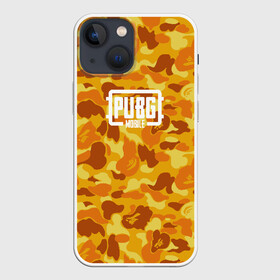 Чехол для iPhone 13 mini с принтом PUBG токсичный камуфляж в городе Новоалтайск,  |  | mobile | pubg mobile | pubgmobile | бапе | бейп | мобайл | пабг