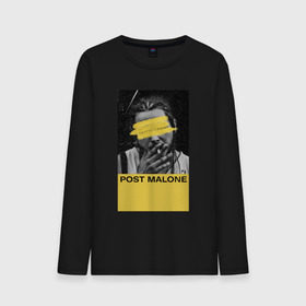 Мужской лонгслив хлопок с принтом Post Malone в городе Новоалтайск, 100% хлопок |  | hip hop | malone | post malone | postmalone | rap | richard post | rockstar | runaway | пост малон | рокстар | рэп | хип хоп